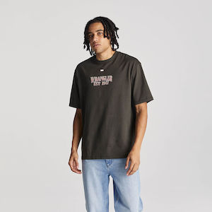 WRANGLER TEE - MOTH SIREN SLACKER TEE / SLATE