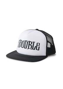 S-DOUBLE CAP - MID BLOCK FOAM TRUCKER / BLACK