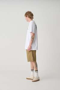 SDOUBLE - T-SHIRT - WORLD WIDE ROOTS / WHITE