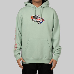 Clothing: X Toyota Sahara Rally Hoodie - Spring Green