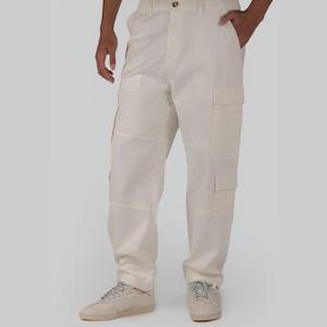 Clothing: Surplus Cargo Pant - Washed White