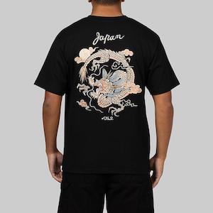 Embroidery Dragon T-Shirt - Black