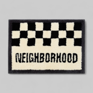 NH X Gallery 1950 . Checker Rug /Door Mat - Black