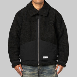 Boa Fleece B-3 Type Jacket - Black