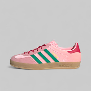 Women's Gazelle Indoor Velvet 'Glow Pink/Court Green'