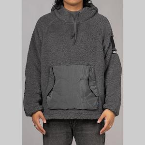 Pile Fleece Hoodie - Grey