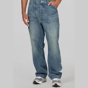 Clothing: Baggy Denim Pant - Indigo