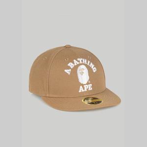 College New Era 59Fifty Low Profile Cap - Beige