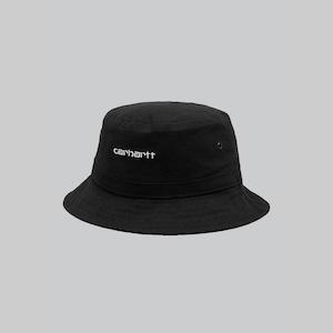 Logo Script Bucket Hat - Black/White