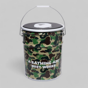 Clothing: ABC Camo Steel Can Stool - Green