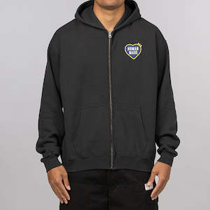 Classic Zip-Up Hoodie - Black