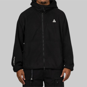 Clothing: ACG Wolf Full Zip Hoodie - Black