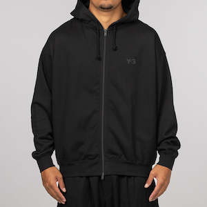 French Terry Zip Hoodie - Black