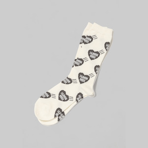 Heart Socks - Grey