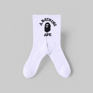 College Socks - White