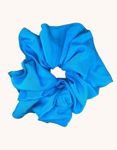 Silk Scrunchie Blue