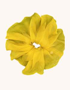 Sunflower Chiffon Scrunchie