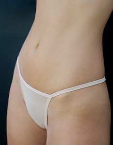 Lingerie: Standard Thong Ecru