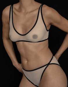 Ikebana Bra Black + Ecru