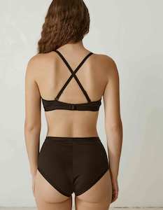 Lingerie: Lugano Hi Waist Bikini Black