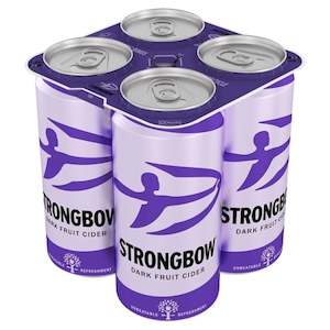 Strongbow Dark Fruit Cider Can 440ml - 4 Pack