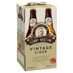 Specialised food: Henry Weston Vintage Cider 500ml - 4 Pack