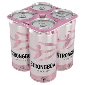 Strongbow Rose Cider Can 440ml - 4 Pack