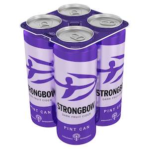 Strongbow Dark Fruit Cider Pint Can 568ml - 4 Pack