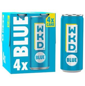 Specialised food: WKD Blue Alcoholic Ready to Drink Cans Multipack 250ml - 4 Pack