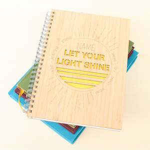 Personalised Notebook - Let Your Light Shine