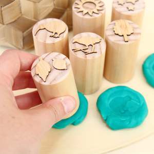 Native Bird Habitat Playdough Stamp Set