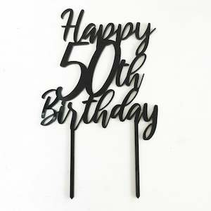 Age Happy Birthday Cake Topper