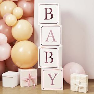 'Baby' Blocks - Pink