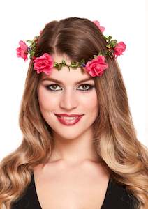 Flower Headband - Hot Pink