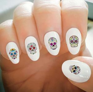 Nail Decals - Sugar Skulls Set B