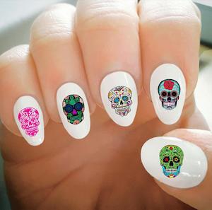 Nail Decals - Sugar Skulls Set A