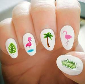 Nail Decals - Flamingo/Tropical