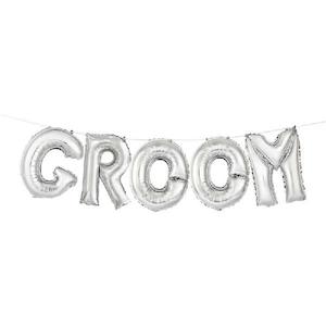 Groom Air Fill Balloon Kit - Silver