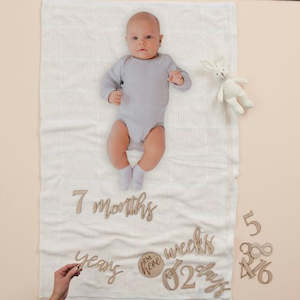 Baby Shower Gifts: Wooden Pregnancy or Milestone Signs