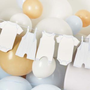 Pale Blue Baby grow Garland