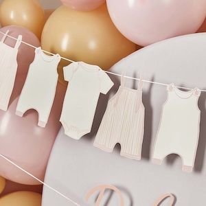 Pale Pink Baby grow Garland