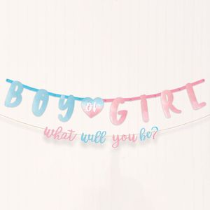 Gender reveal Boy or Girl Banner