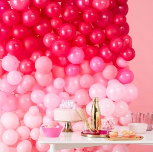 Pink Ombre Balloon Wall Backdrop (210 Pieces!)