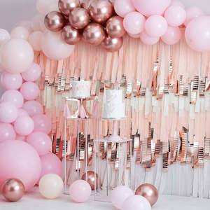 Baby Shower Decor: Pink & Rose Gold Balloon Arch Kit (200 Pieces!)