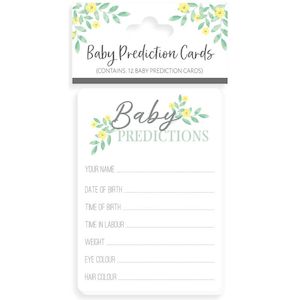 Baby Shower Games: Baby Prediction Cards (12)