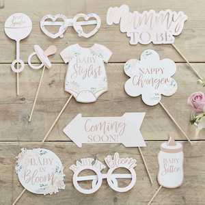 Baby Shower Photo Props - Foral