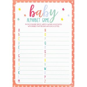 Baby Shower A-Z Alphabet Game