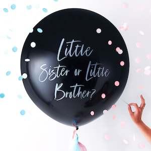 Little Sister or Little Brother - Gender Reveal Balloon