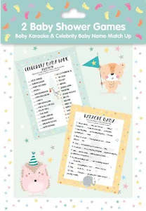 2 Baby Shower Games: Baby Karaoke and Celebrity Name Game