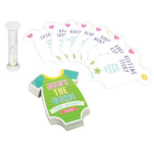 Baby Shower Games: Mum's the Word Baby Shower Game